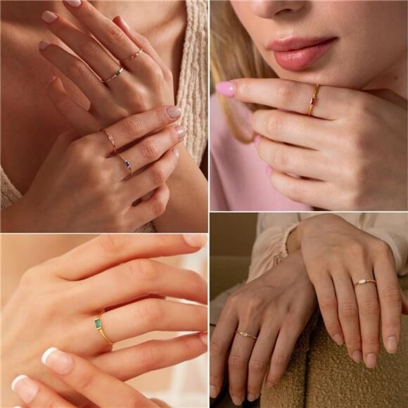 Gold Plated, Stackable & Personalized Jewelry - Picture 2 of 3